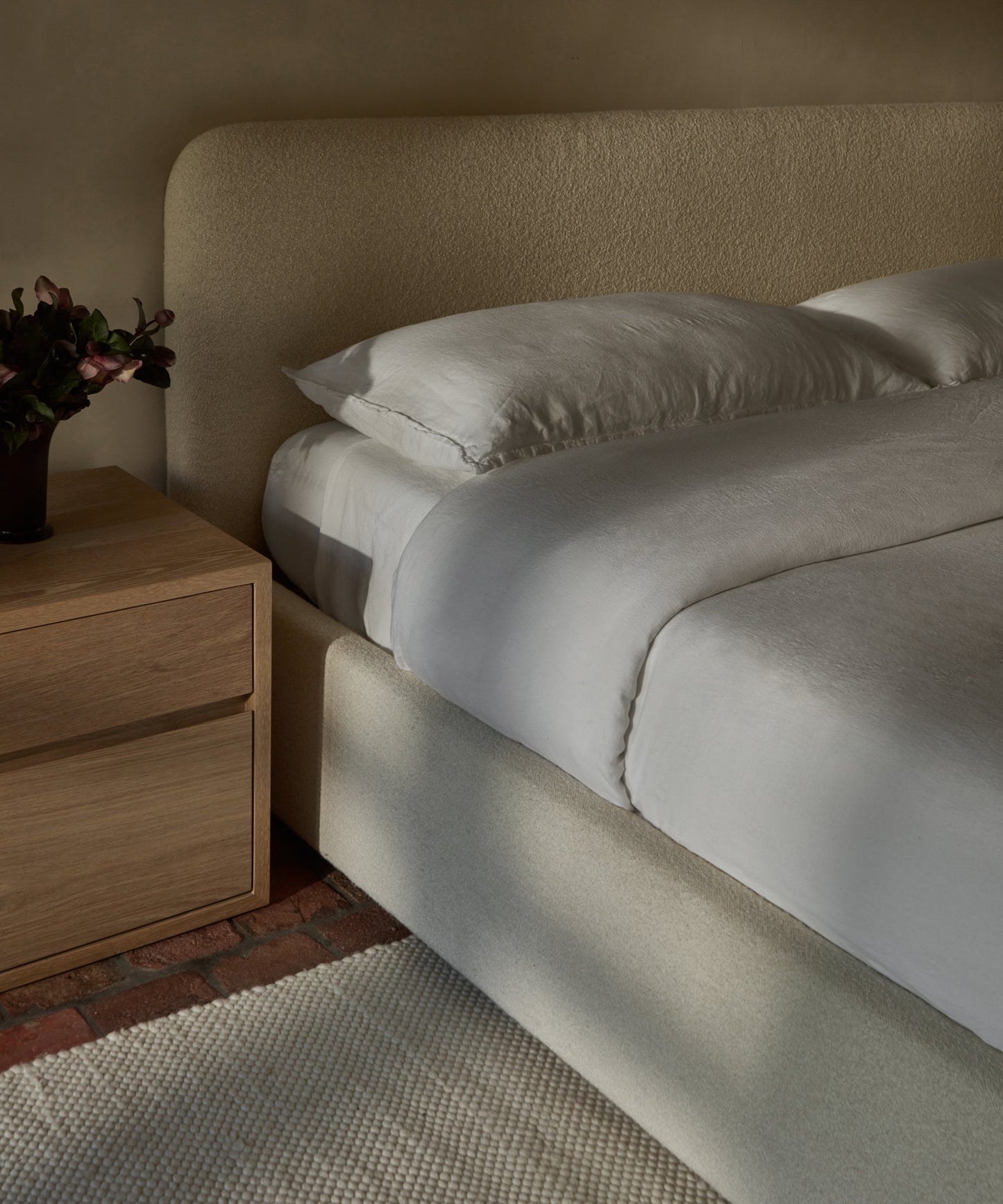 Dusk Linen Fitted Sheet