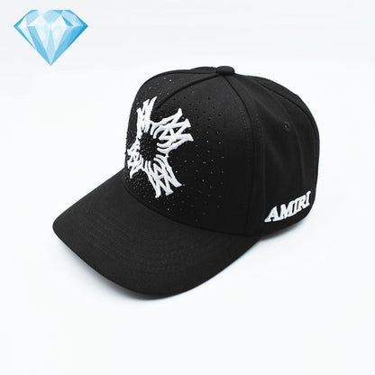 Amiri hat embroidered diamond hat