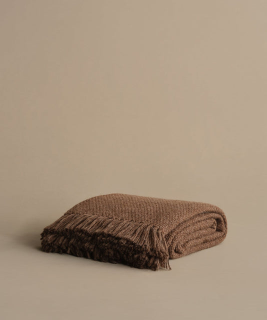 Alpaca Basketweave Throw