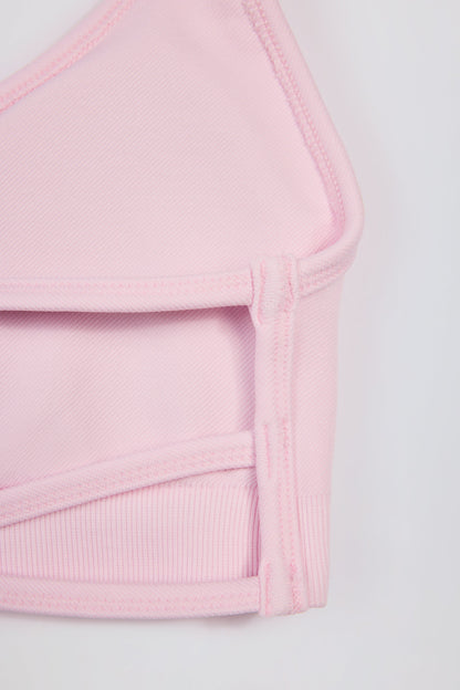 Super Sculpt Seamless Backless Sports Bra in Powder Pink
