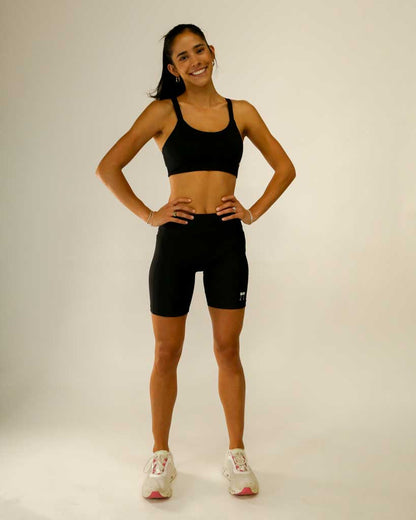 Women's Black 7" PWR Compression Shorts