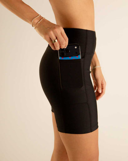Women's Black 7" PWR Compression Shorts