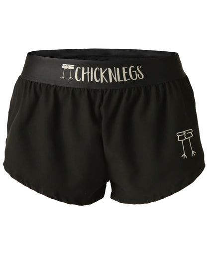 Women's Black 1.5" Split Shorts