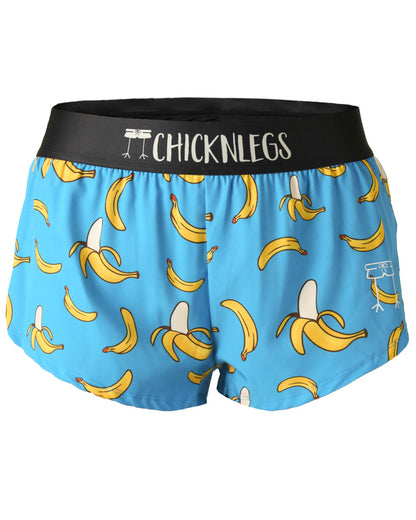 Women's Blue Bananas 1.5" Split Shorts
