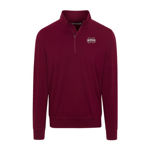 Mississippi State Velocity Performance Quarter Zip Maroon