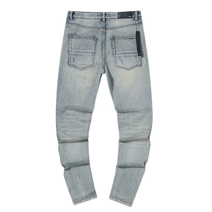 Amiri Jeans Ripped Patch Slim-Fit Stretch Slim-Fit Jeans