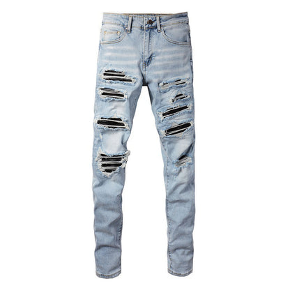 Amiri Jeans Patch Ripped Slim Fit Slimming #1307