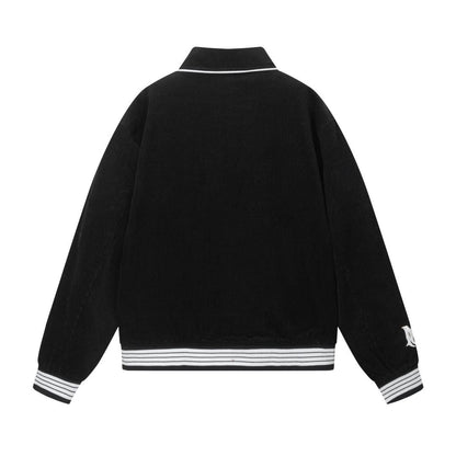 Amiri jacket fall and winter style lapel baseball uniform for men and women