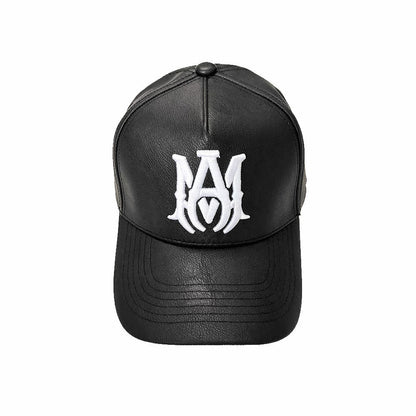Amiri hat embroidery leather