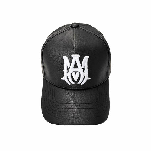 Amiri hat embroidery leather