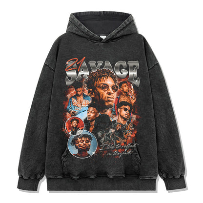 21 Savage T Shirts Loose Distressed T-shirts
