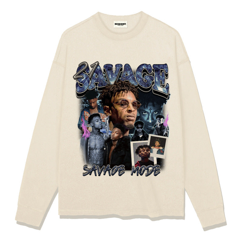 21 Savage T Shirts Loose Distressed T-shirts
