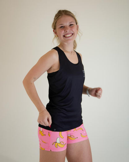 Women's Black Performance Singlet