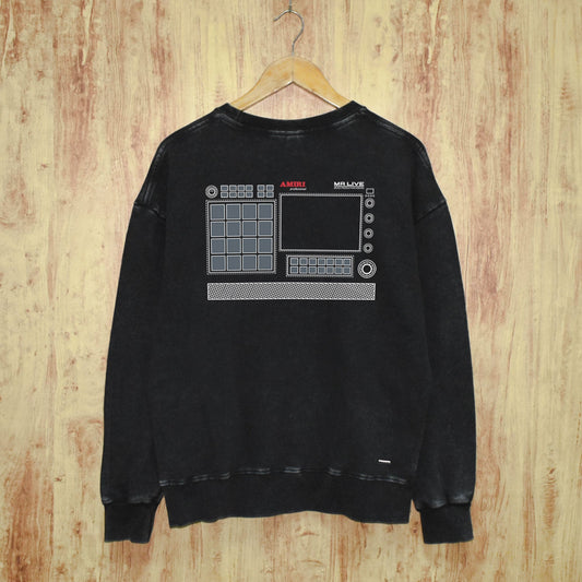 Amiri Distressed Sweatshirt Printed Trendy Pure Cotton