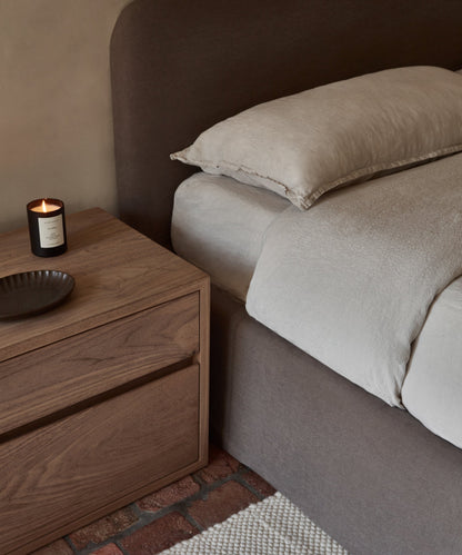Dusk Linen Fitted Sheet